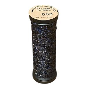 Kreinik 1/16" Metallic Ribbon - 5m - 060 Midnight